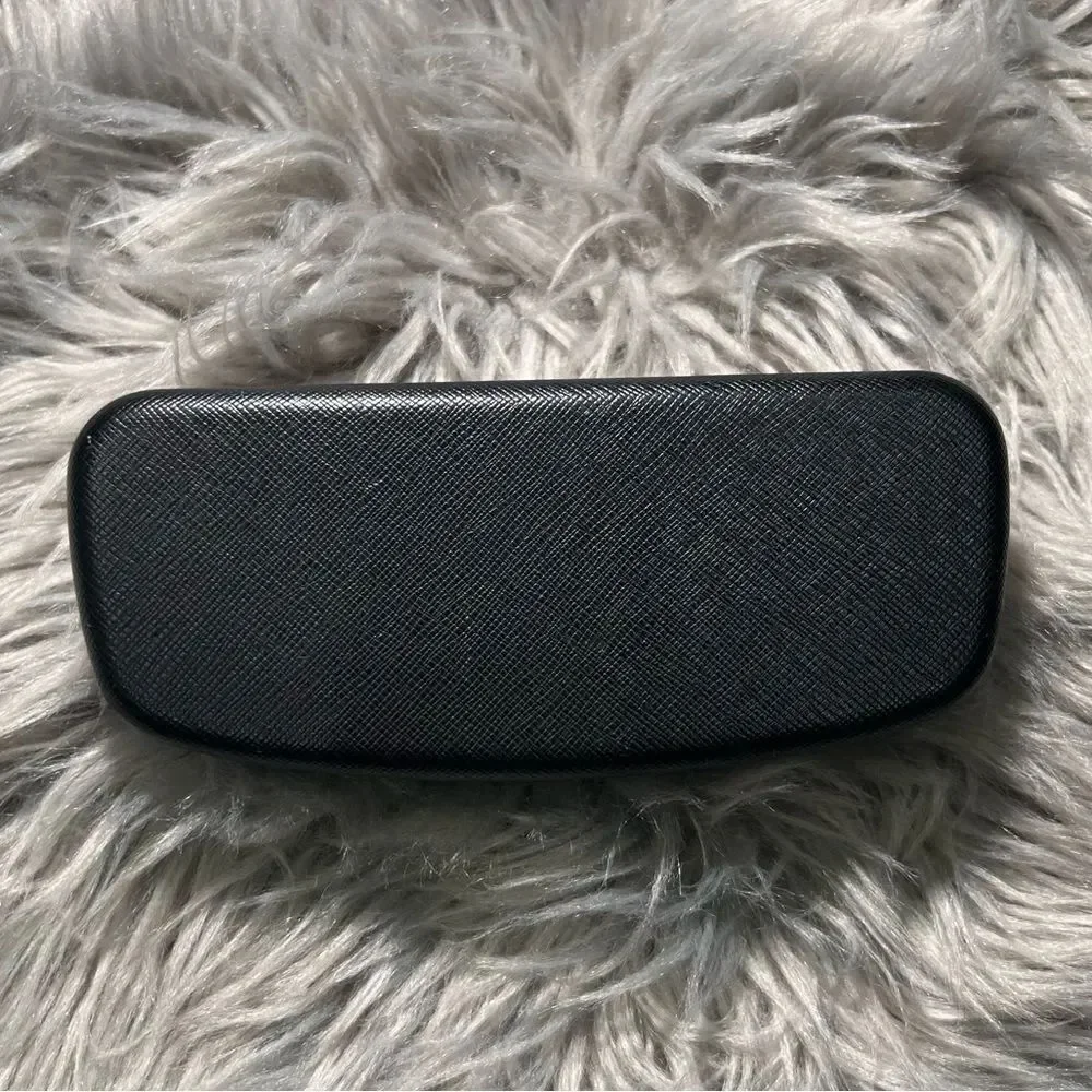 Salvatore Ferragamo hard shell eyewear case Textured Black